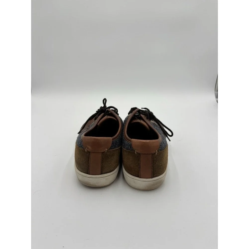 Aldo mens sneakers two colors brown/black leather size 10.5 lace-up - Picture 5 of 7
